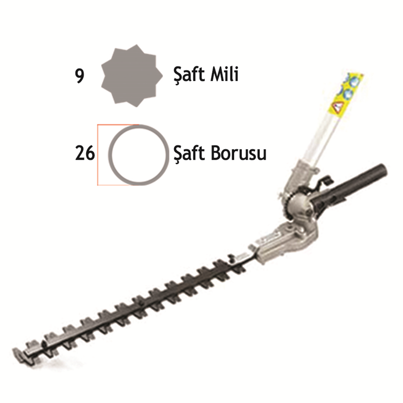 BACO MOTORLU TIRPAN  LÜKSTRÜM BİÇME APARATI 26MM 9 YILDIZ