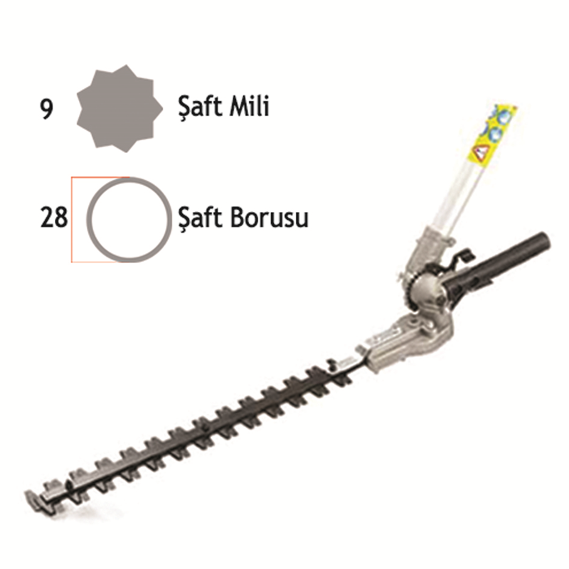 BACO MOTORLU TIRPAN LÜKSTRÜM BİÇME APARATI 28MM 9 YILDIZ