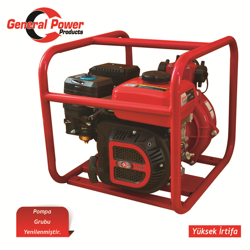 GENERAL POWER BENZİNLİ SU MOTORU 2" 7.0 HP YÜKSEK BASINÇLI